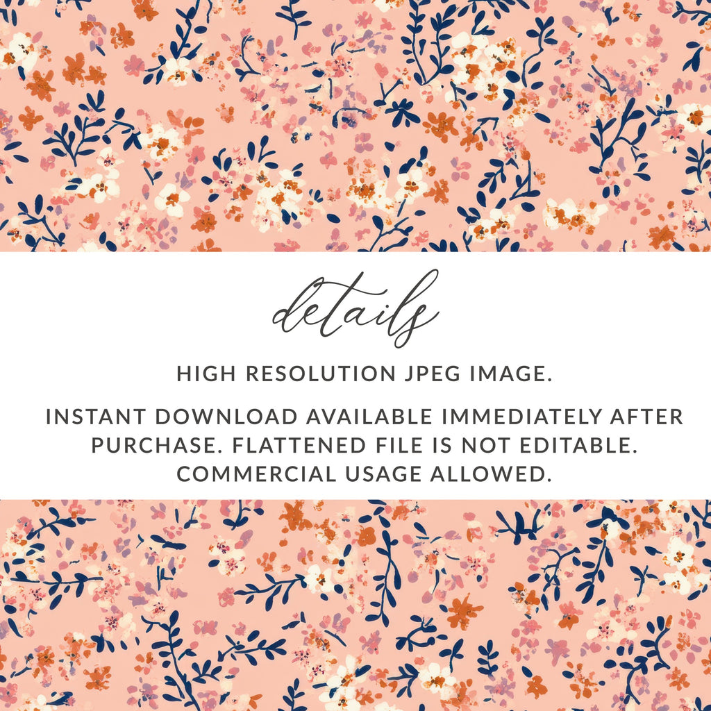 Floral Pattern High Resolution JPEG Instant Download