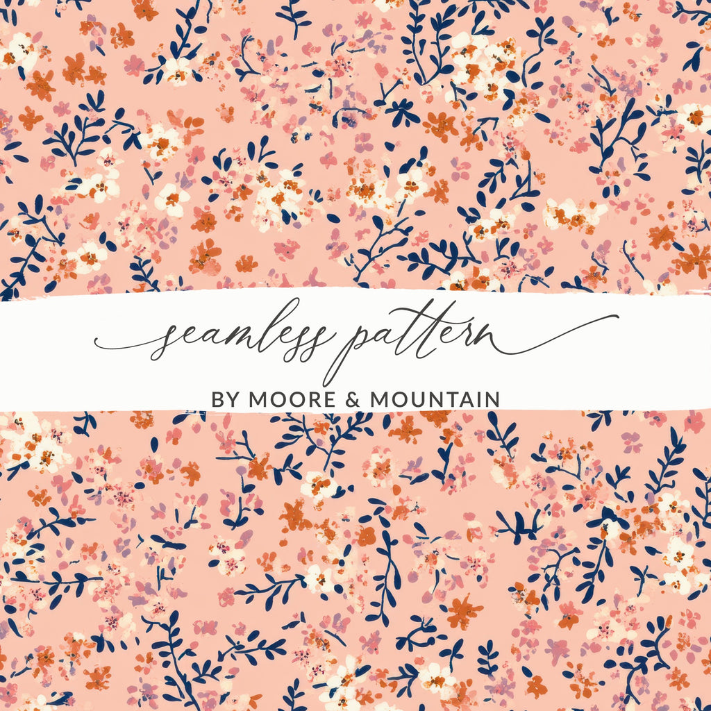 Floral and Leaf Seamless Pattern Design by Moore & Mountain