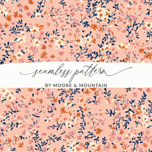 Floral and Leaf Seamless Pattern Design by Moore & Mountain