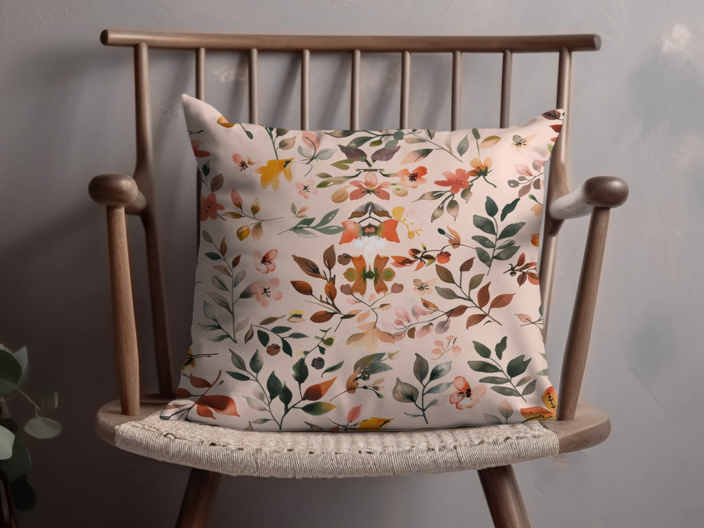 Elegant Floral Design Cushion Cover for Home Decor