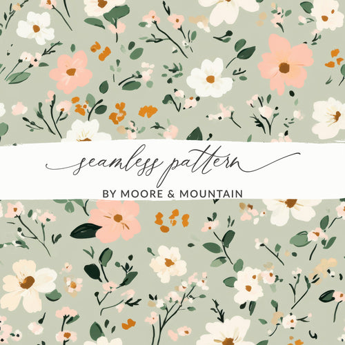 Seamless Floral Pattern by Moore & Mountain Design