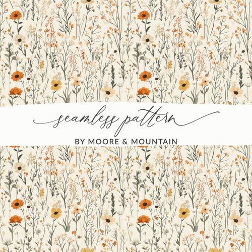 Elegant Floral Seamless Pattern by Moore and Mountain
