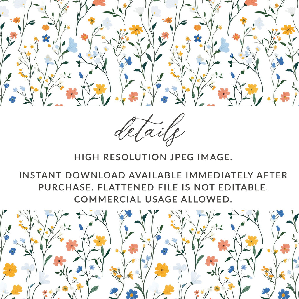 Stunning Wildflower Pattern High Resolution JPEG Image