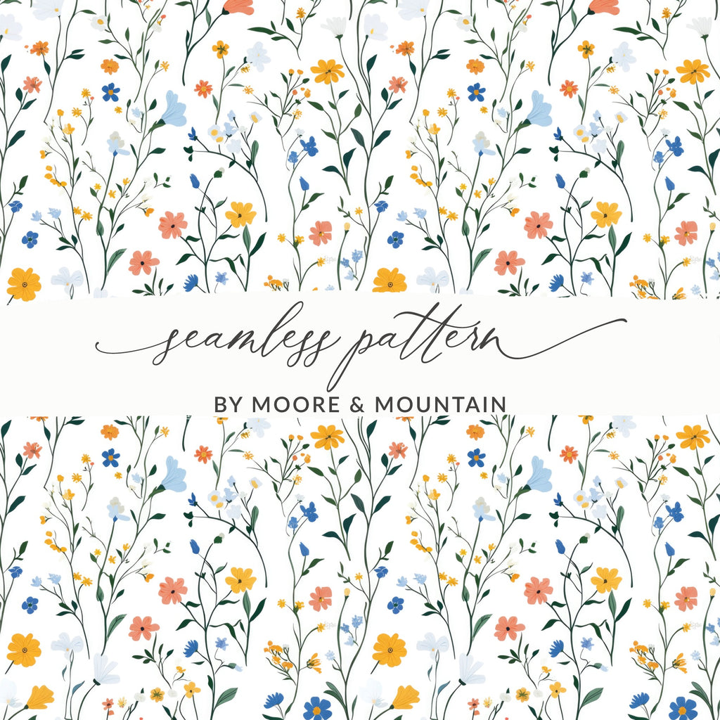 Seamless Floral Pattern by Moore & Mountain Design