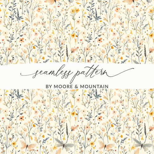 Seamless Floral Pattern By Moore & Mountain Design
