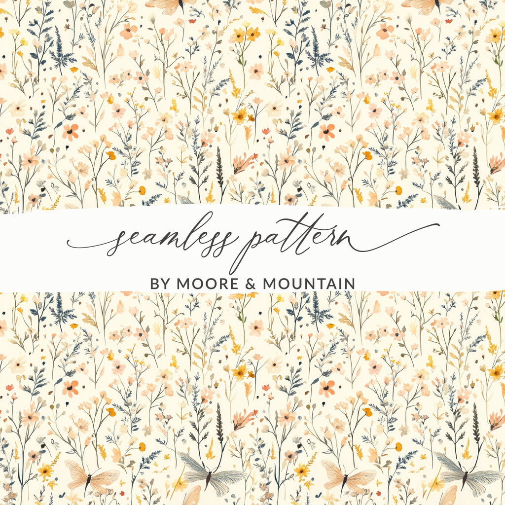 Seamless Floral Pattern by Moore & Mountain