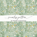 Seamless Floral Pattern By Moore and Mountain Pattern