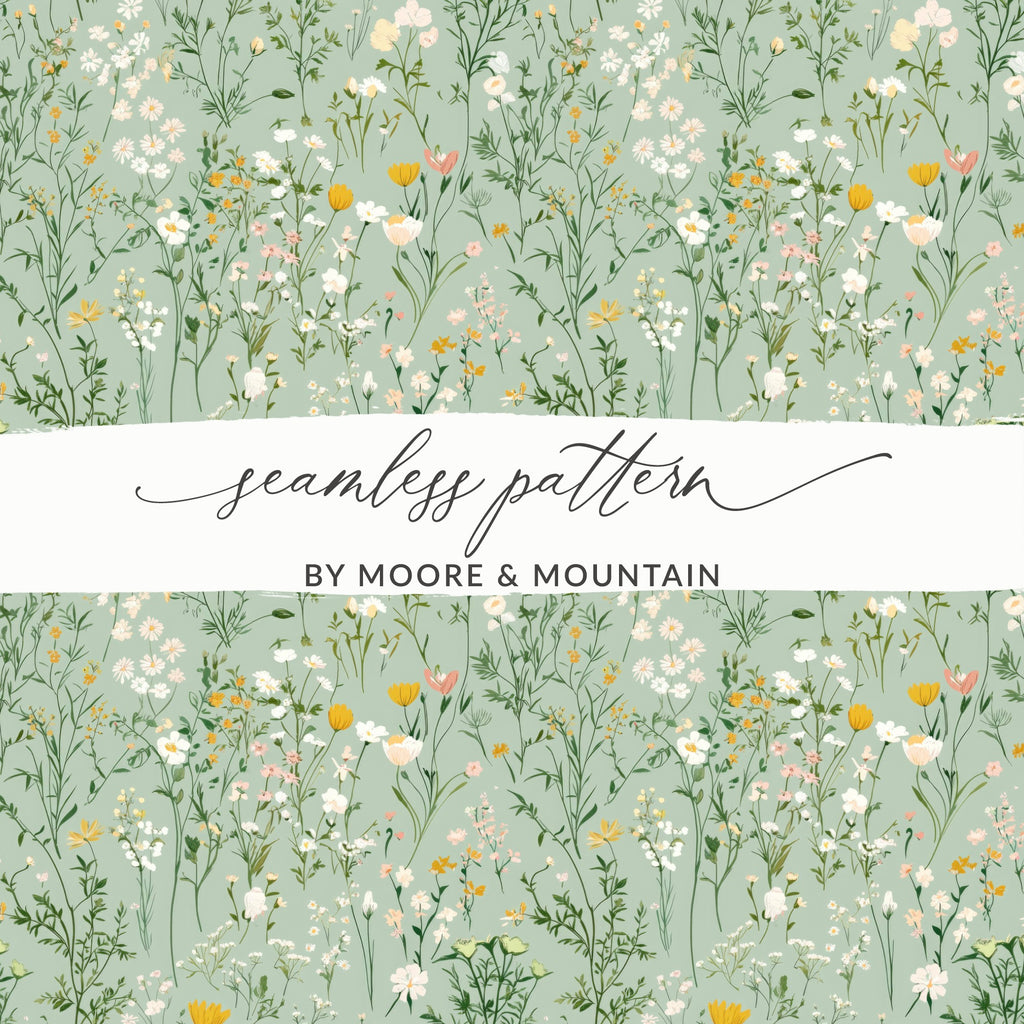 Beautiful Floral Seamless Pattern by Moore & Mountain