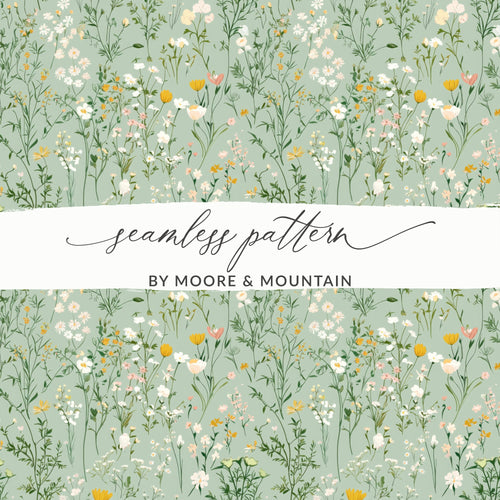 Beautiful Floral Seamless Pattern by Moore & Mountain