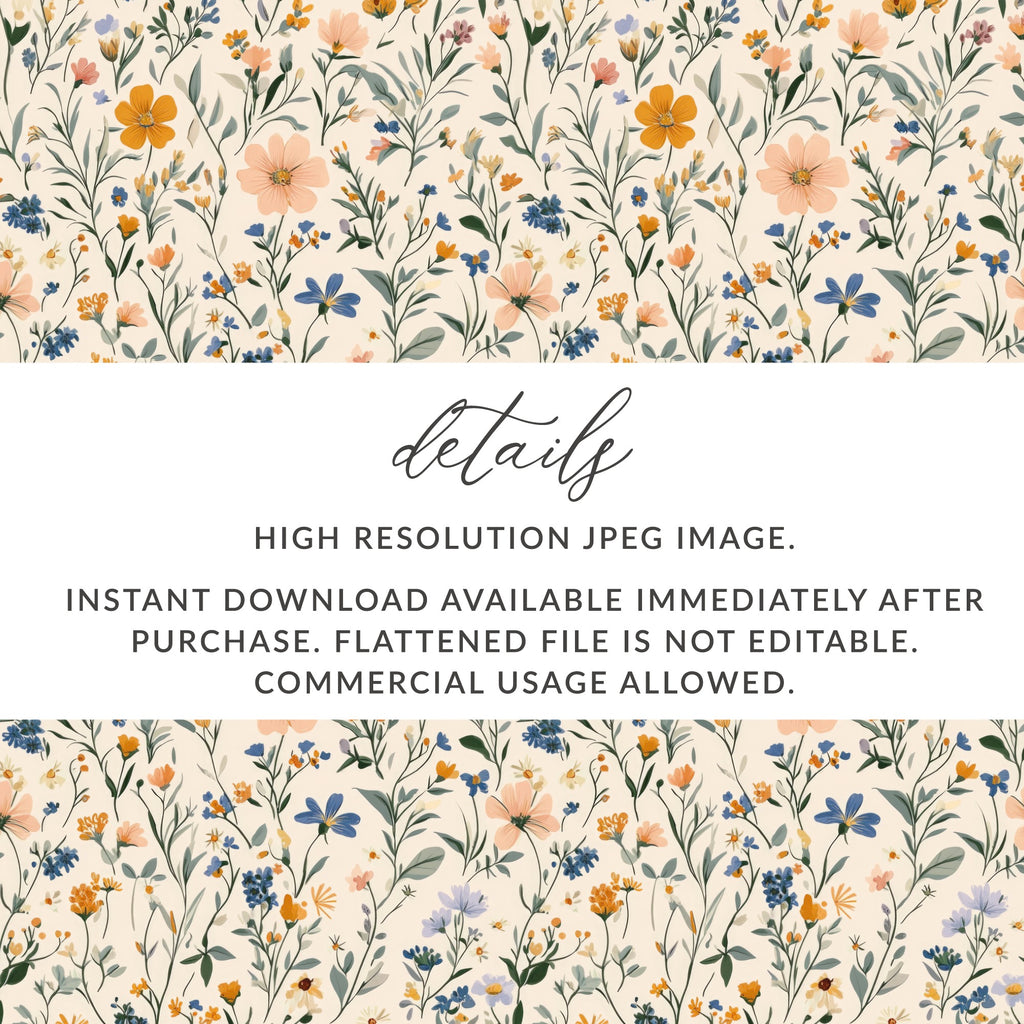 High Resolution Floral Pattern Instant Download Image