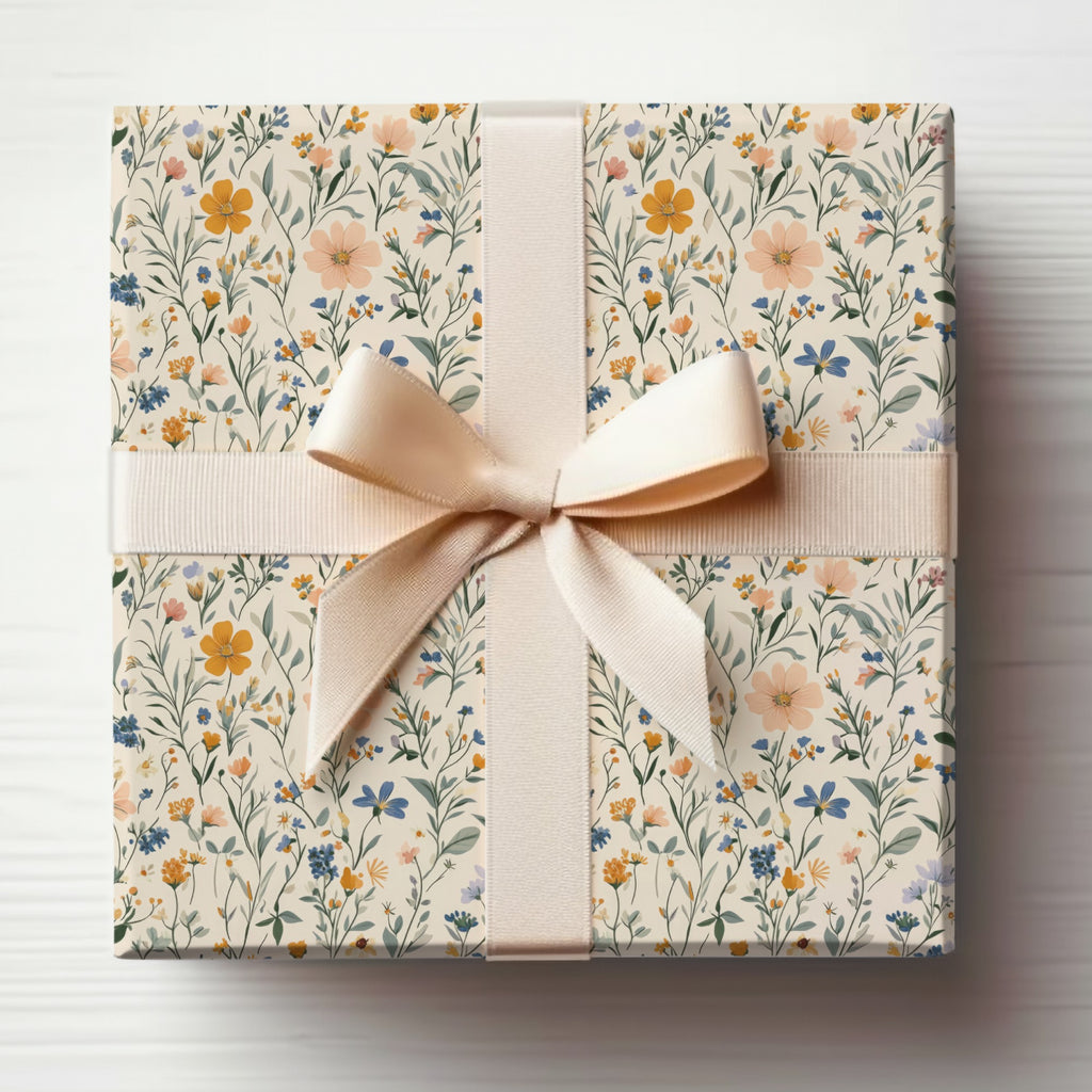 Elegant Floral Design Gift Wrap Decorative Paper