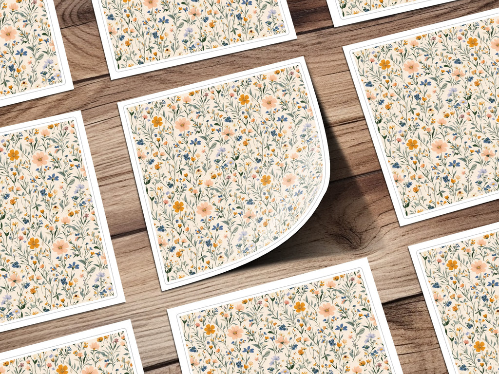 Beautiful Floral Pattern Design with Pastel Colors