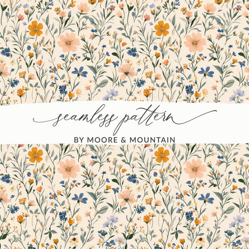Seamless Floral Pattern by Moore & Mountain Design