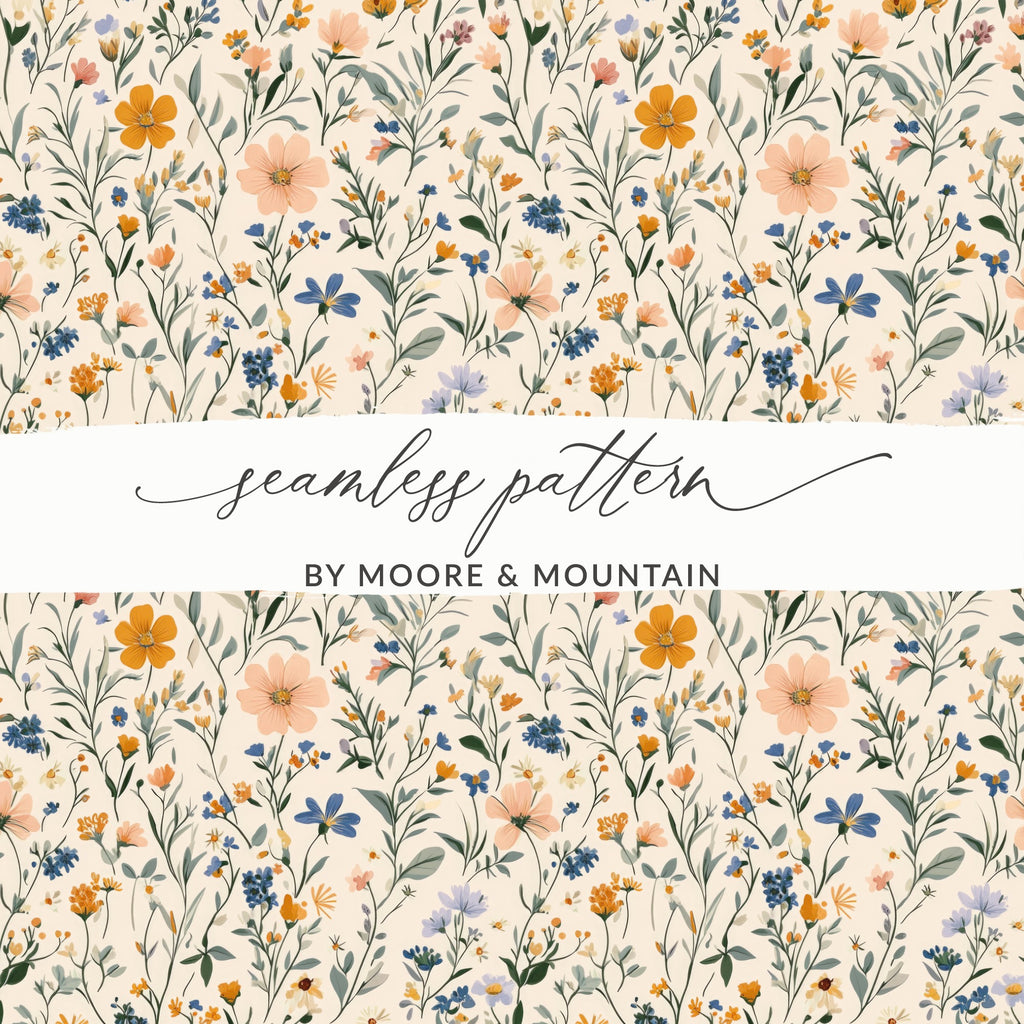 Floral Seamless Pattern by Moore & Mountain