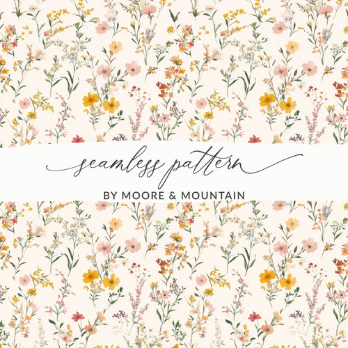Seamless Pattern by Moore and Mountain Floral Pattern
