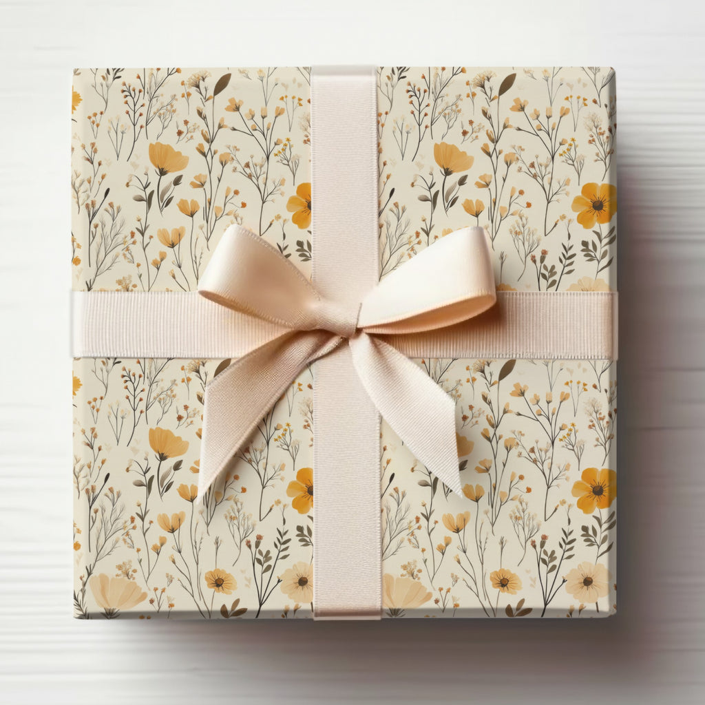 Floral Pattern Gift Box with Bowknot