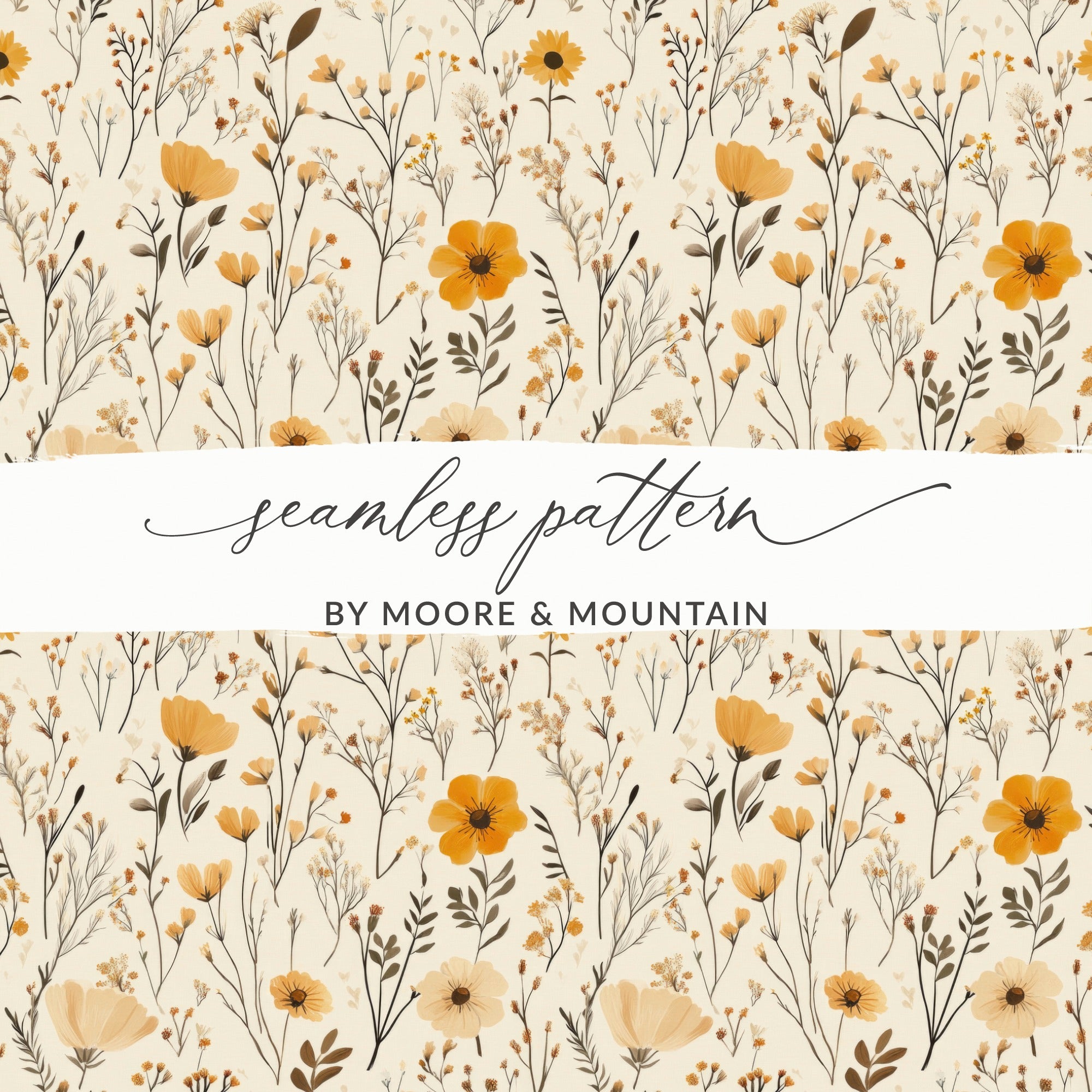 Seamless Floral Pattern by Moore & Mountain Design