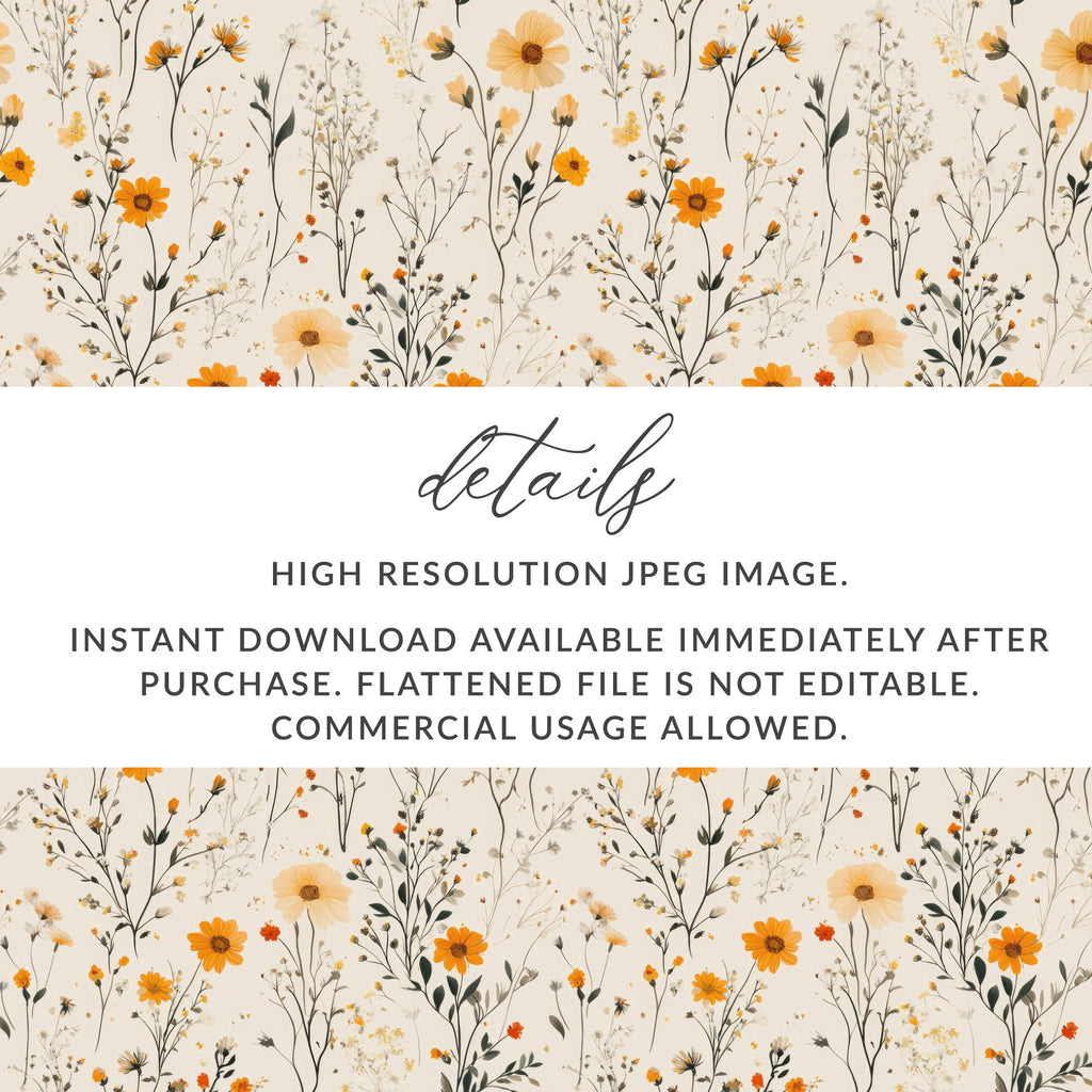 High Resolution Floral Pattern Instant Download Image