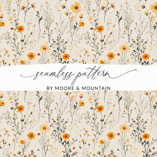 Beautiful Floral Seamless Pattern by Moore & Mountain Design