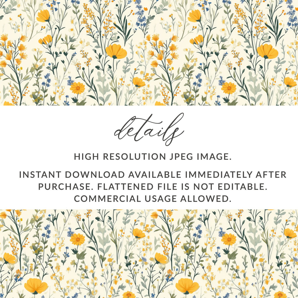 Floral High Resolution JPEG Image Instant Download