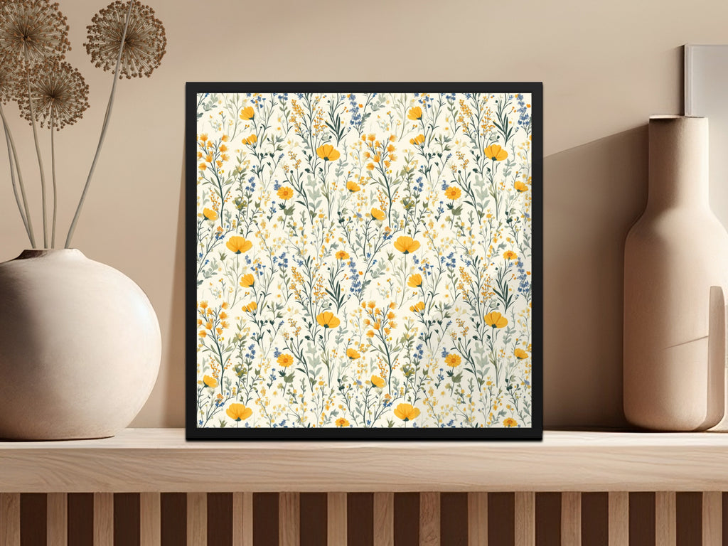 Botanical Floral Pattern Art Print Wall Decor Product
