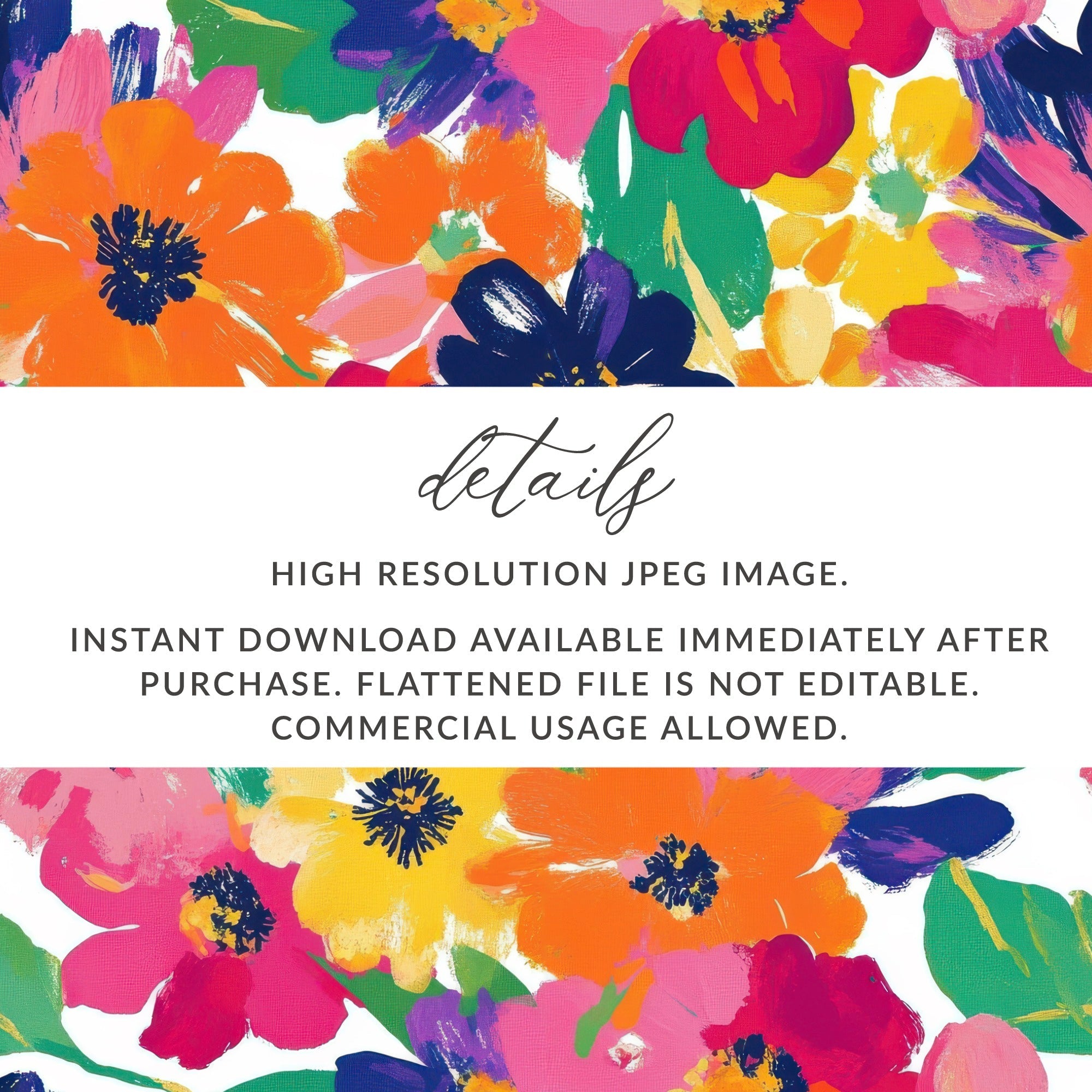 Bold Blooms Seamless Bright Painted Gouache Daisy Background - Moore and Mountain