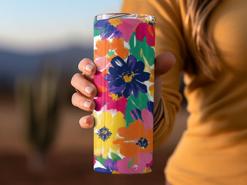 Bold Blooms Seamless Bright Painted Gouache Daisy Background - Moore and Mountain