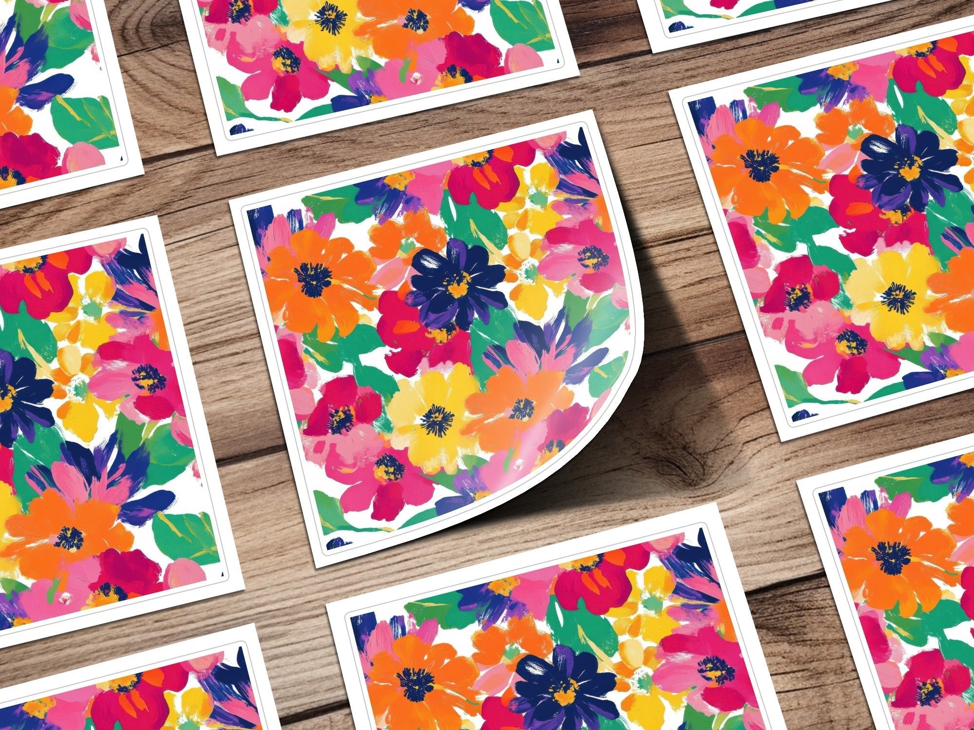 Bold Blooms Seamless Bright Painted Gouache Daisy Background - Moore and Mountain