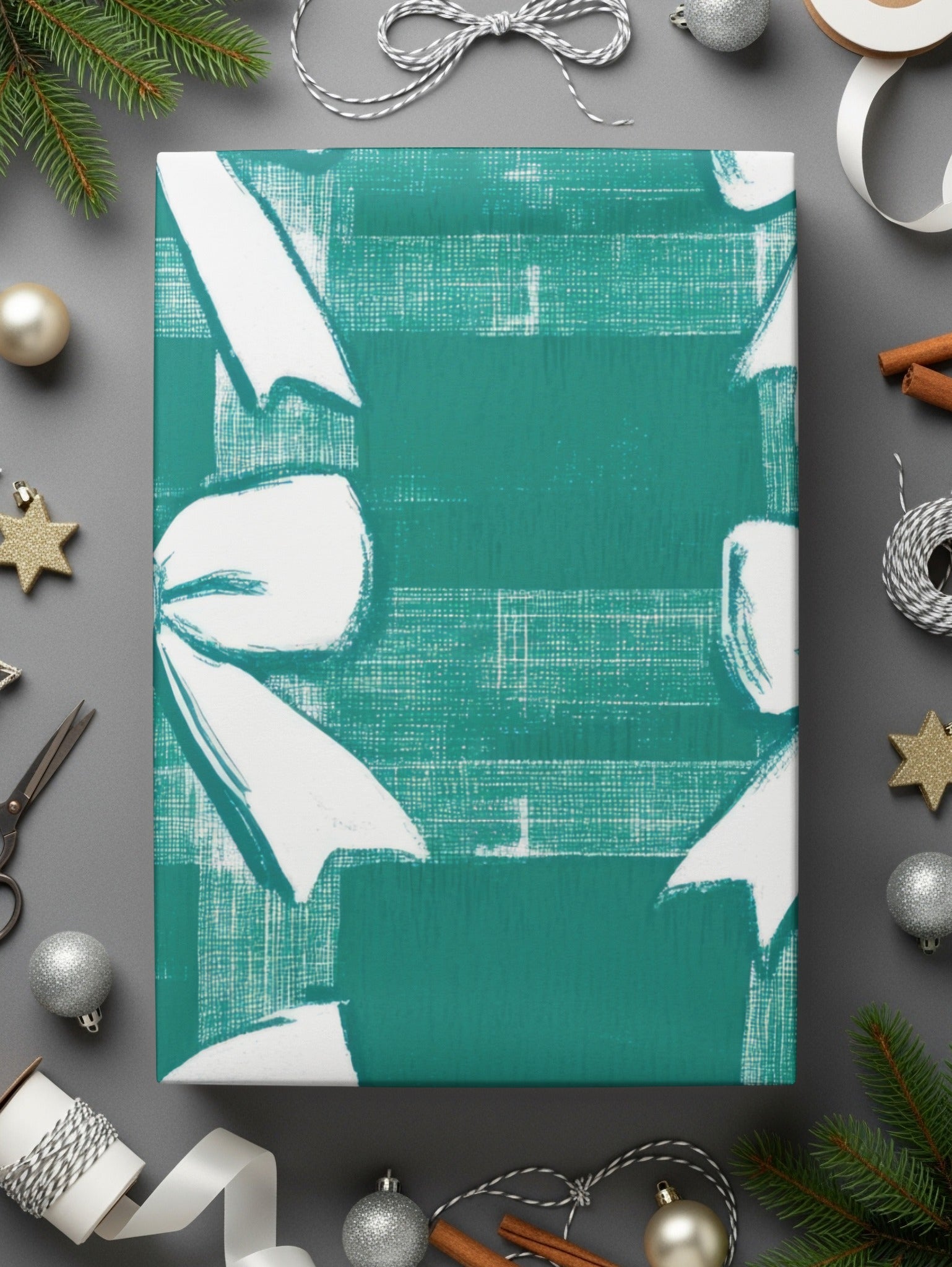 Green Bow Digital Paper, Seamless Pattern, Christmas, Wrapping Paper, Scrapbooking, Fabric Design, Digital Download, 12x12 JPEG - Moore and Mountain