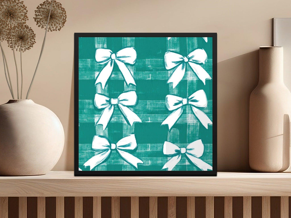 Green Bow Digital Paper, Seamless Pattern, Christmas, Wrapping Paper, Scrapbooking, Fabric Design, Digital Download, 12x12 JPEG - Moore and Mountain