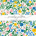 Vibrant Seamless Floral Pattern by Moore and Mountain