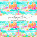 Vibrant Coastal Seamless Pattern by Moore & Mountain