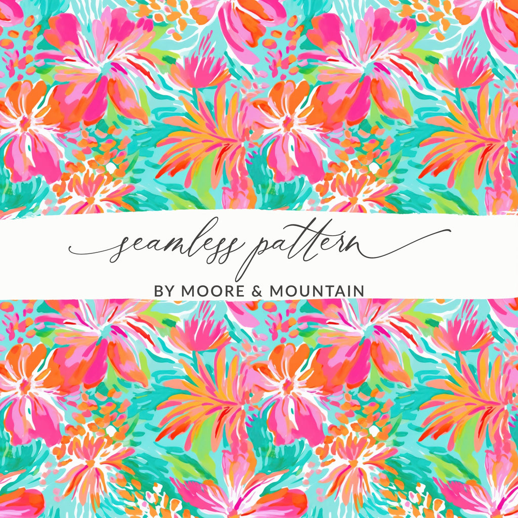 Vibrant Floral Seamless Pattern by Moore & Mountain