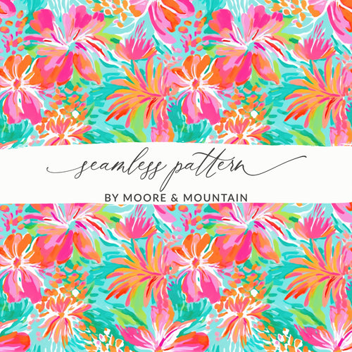 Vibrant Floral Seamless Pattern by Moore & Mountain