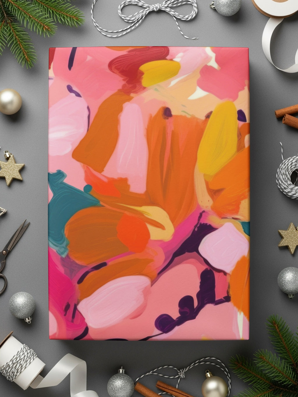 Vibrant Abstract Multicolor Art Canvas for Home Decor