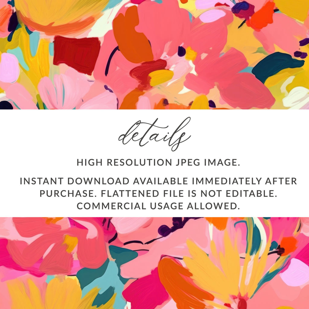 Vibrant High Resolution Digital Flower Art Print Download