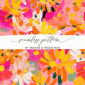 Vibrant Floral Seamless Pattern by Moore & Mountain