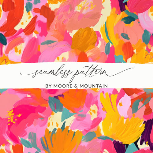 Colorful Seamless Pattern by Moore & Mountain Art Print