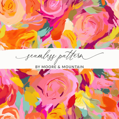 Vibrant Seamless Pattern by Moore & Mountain Abstract Design