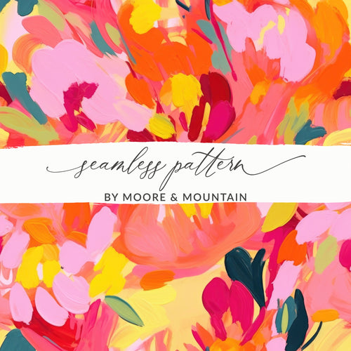 Bright Floral Seamless Pattern by Moore & Mountain Design