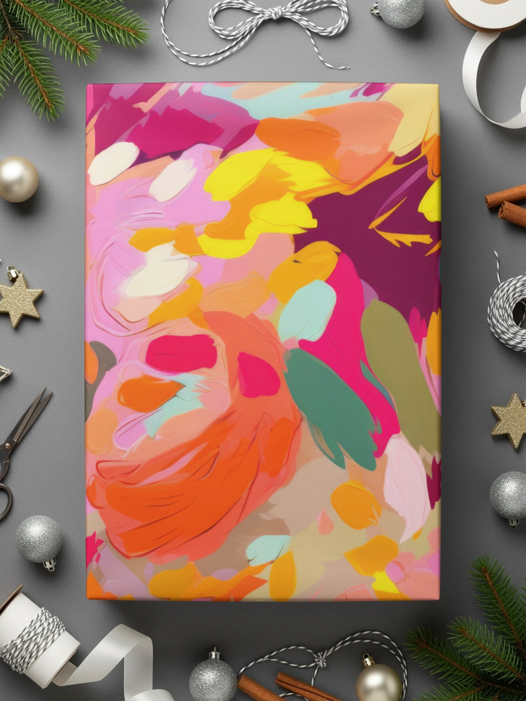 Colorful Abstract Art Canvas Home Decor Statement Piece