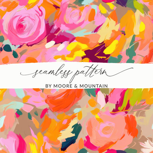 Colorful Floral Seamless Pattern by Moore & Mountain