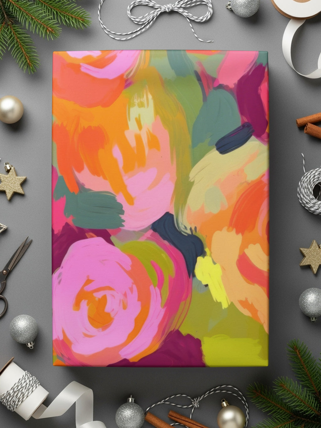 Colorful Abstract Floral Design Art Print