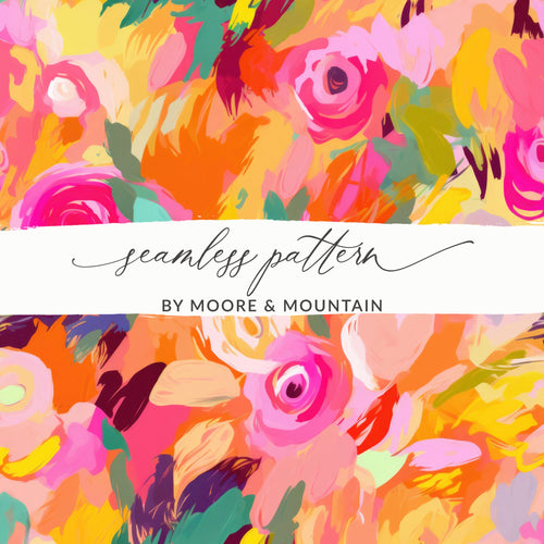 Vibrant Floral Seamless Pattern by Moore & Mountain
