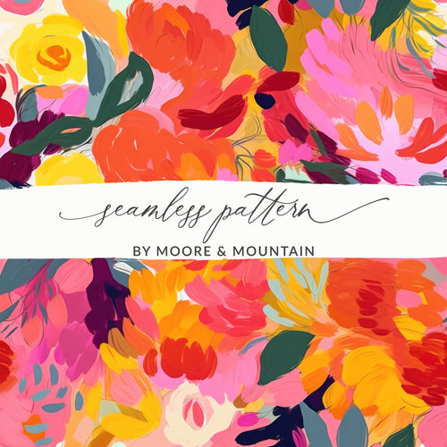 Vibrant Floral Seamless Pattern by Moore & Mountain