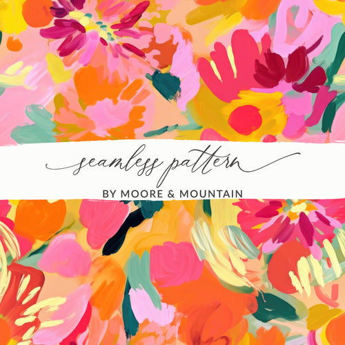 Vibrant Floral Seamless Pattern by Moore & Mountain