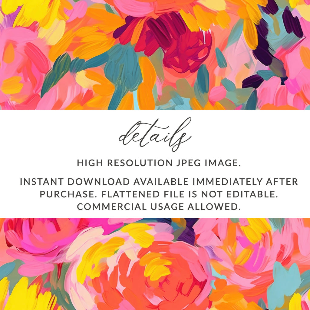 High Resolution Colorful Floral Painting Download