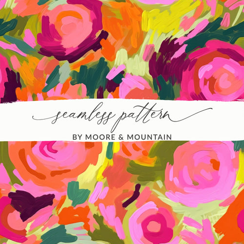 Vibrant Floral Seamless Pattern by Moore & Mountain