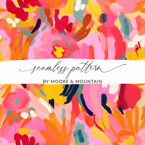 Vibrant Floral Seamless Pattern by Moore & Mountain