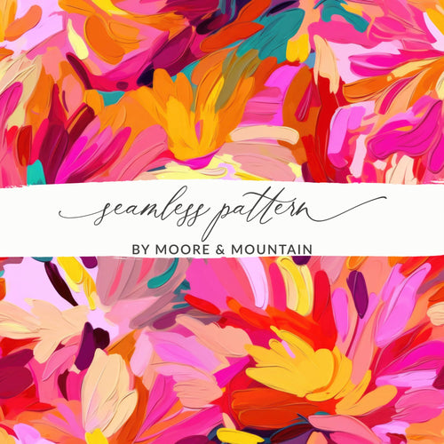 Colorful Floral Seamless Pattern Design by Moore & Mountain